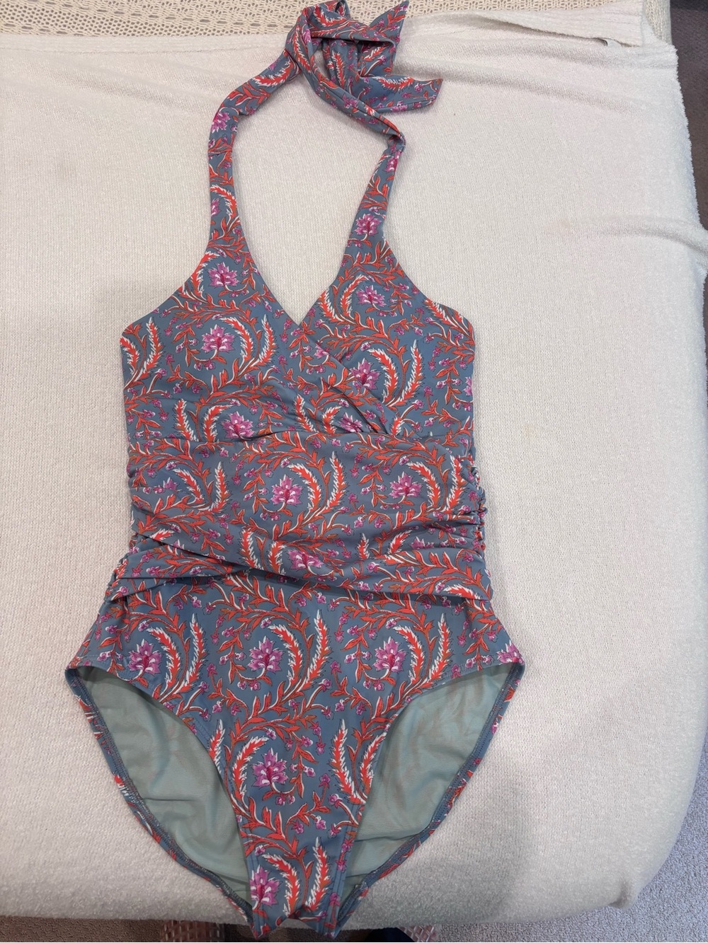 NWOT Boden One-Piece Swimsuit - Gray & Pink